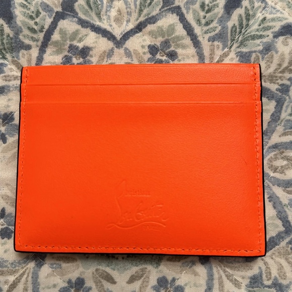 Christian Louboutin Men’s Kios Leather Card Holder - Picture 2 of 4